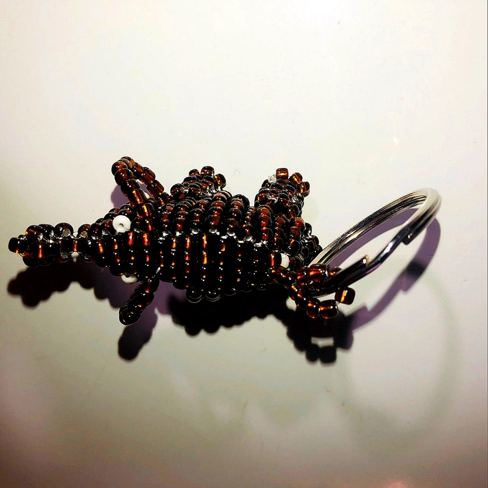 Elephant beads key chain
